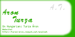 aron turza business card