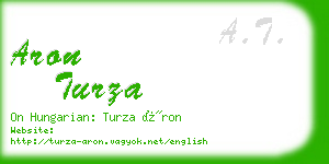 aron turza business card